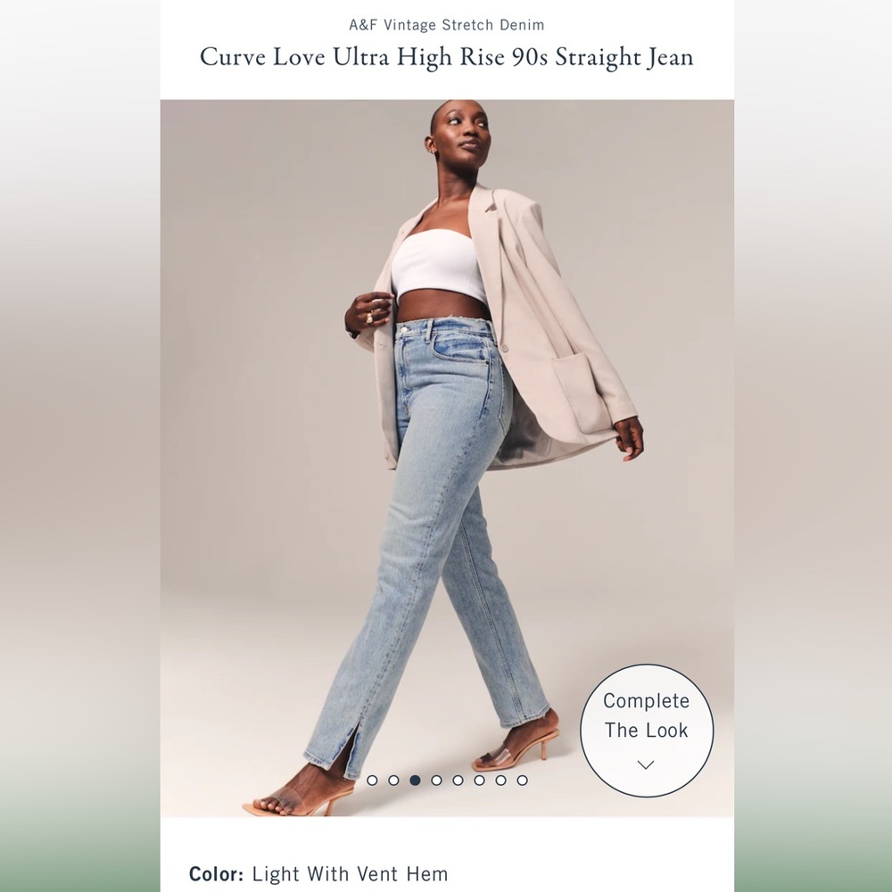 Abercrombie & Fitch 90s Straight Ultra-high raise Jeans